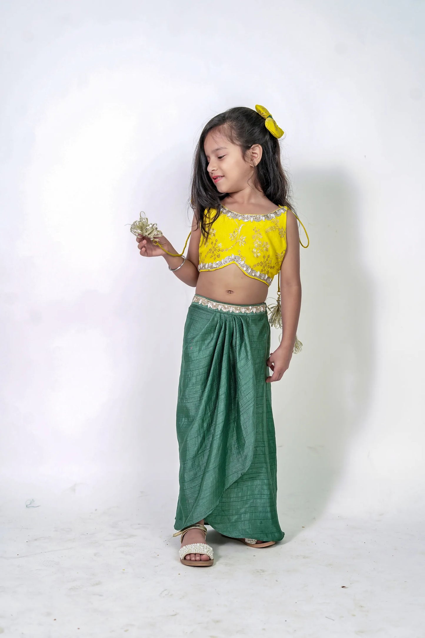 Banarasi top & skirt