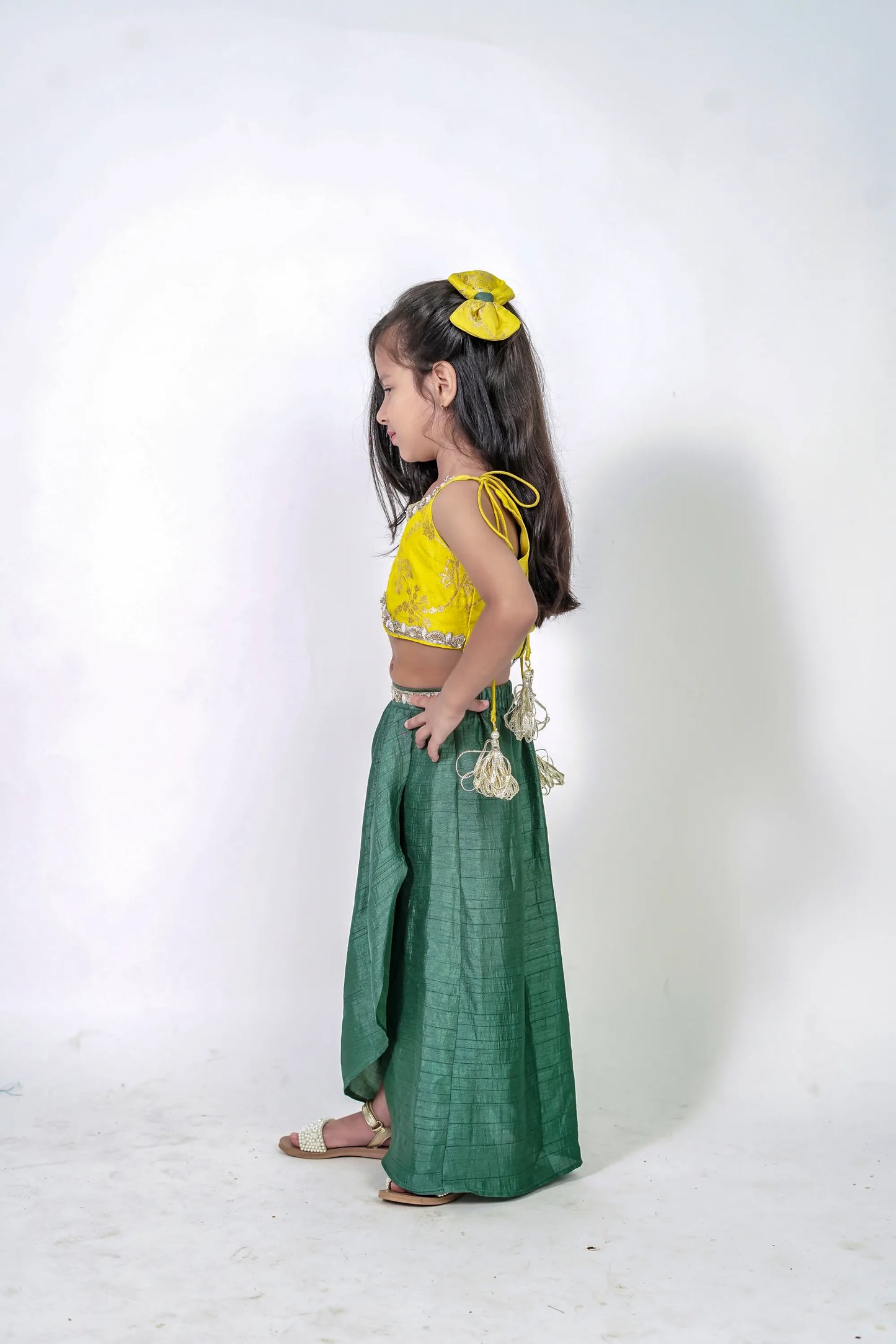 Banarasi top & skirt