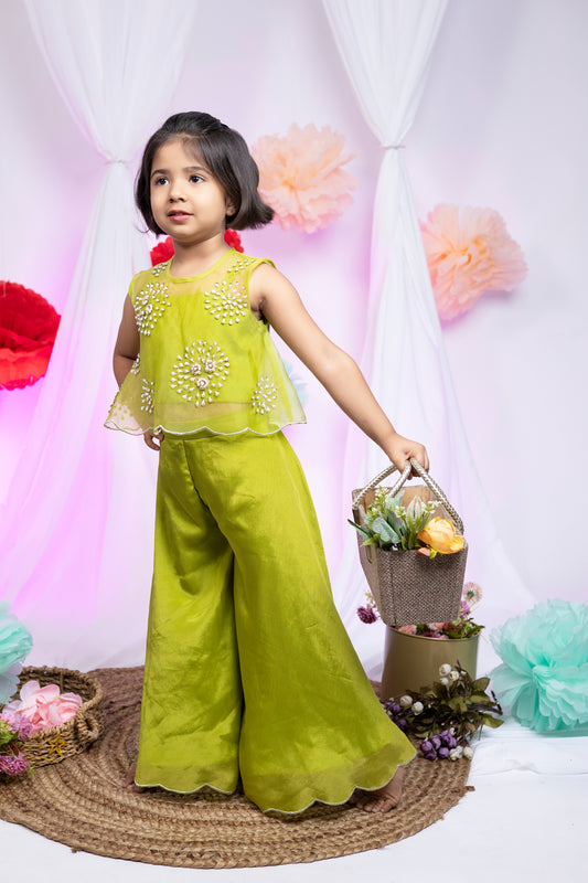 Pearl Glam Palazzo set