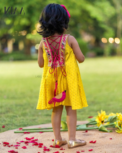 Yellow Birdie Dress