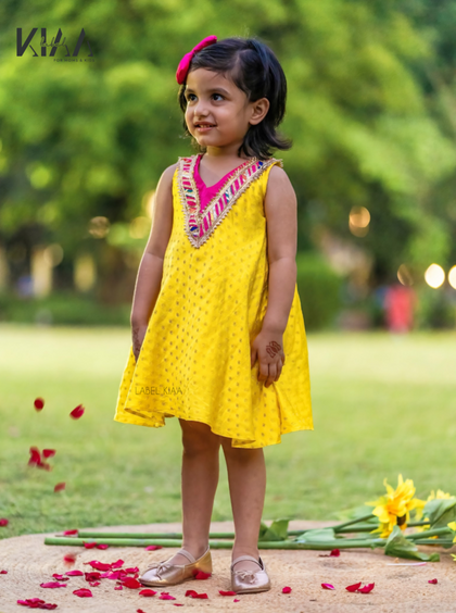 Yellow Birdie Dress